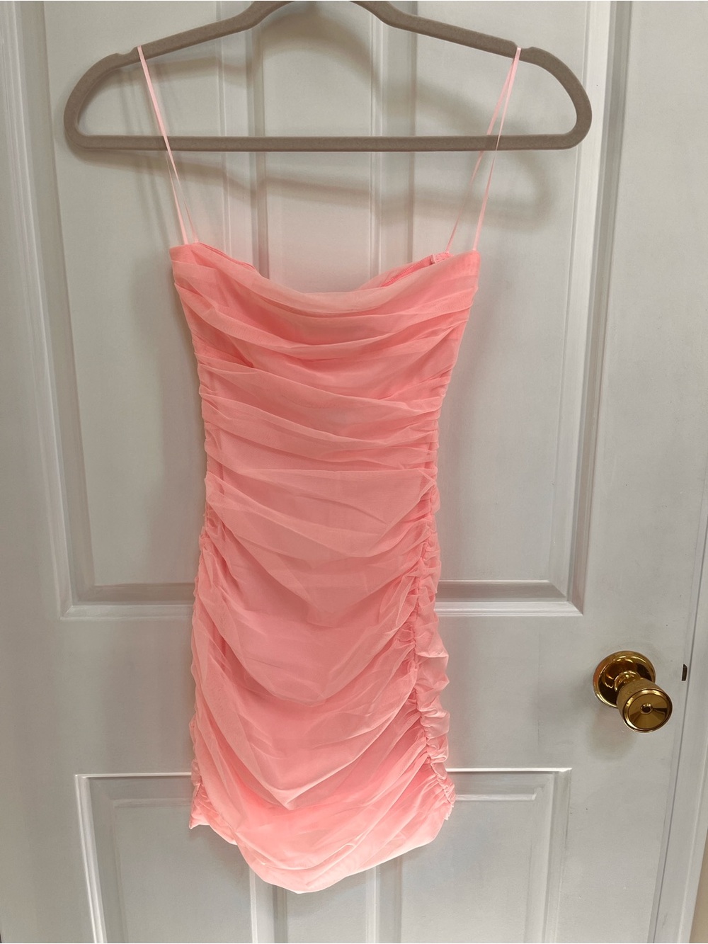 Windsor strapless pink minidress